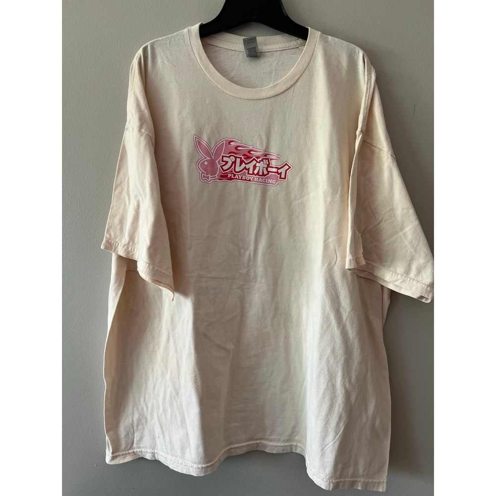 Color Bars x Playboy Racing Off White Tee 3XL NWOT